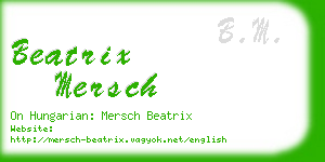 beatrix mersch business card